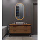 Oppio ELLIPS - 50x100 CM ( GOUD ) Toilet / Badkamerspiegel met verlichting Oppio ELLIPS - 50x100 CM ( GOUD ) Toilet / Badkamerspiegel met verlichting