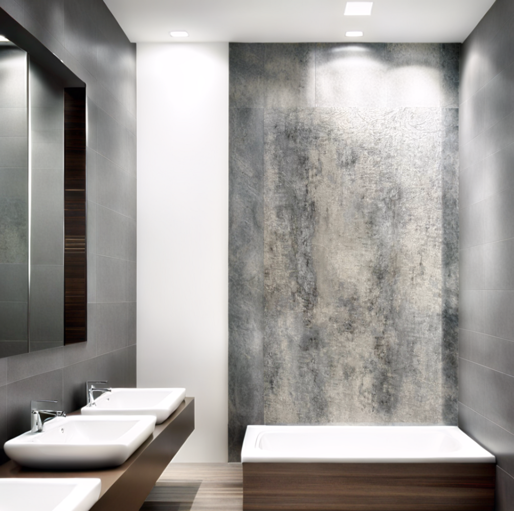 €54 PER PANEEL - 120x280x0,3 cm – Oxy GREY PVC Wandpaneel MAT