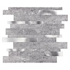 Grijs-Zilver Natuursteen ALU Wildverband - Zelfklevend Mozaiek 303x298x4mm