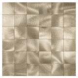 Oppio XL Geborsteld Goud - Grote blokken - Zelfklevend Mozaiek 305x305x4mm Oppio XL Geborsteld Goud - Grote blokken - Zelfklevend Mozaiek 305x305x4mm