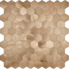 Geborsteld Brons HEXAGON - Zelfklevend Mozaiek 291x286x4mm