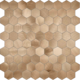 Oppio Geborsteld Brons HEXAGON - Zelfklevend Mozaiek 291x286x4mm