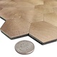 Oppio Geborsteld Brons HEXAGON - Zelfklevend Mozaiek 291x286x4mm
