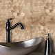 Oppio Geborsteld Brons HEXAGON - Zelfklevend Mozaiek 291x286x4mm