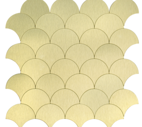 Oppio XL Goud Schelpjes - Zelfklevend Mozaiek 266x266x4mm