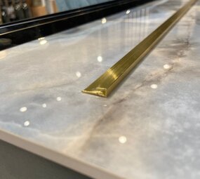 Oppio Eindprofiel tbv. PVC Wandpanelen - Goud