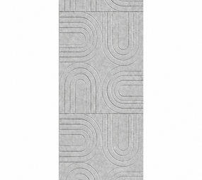 Oppio OPPIO Viltpaneel - SAND GREY - BOGEN - 280x52 cm - Brandvertragend & Geluiddempend