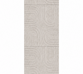 Oppio OPPIO Viltpaneel OFF WHITE - BOGEN - 280x52 cm - Brandvertragend & Geluiddempend