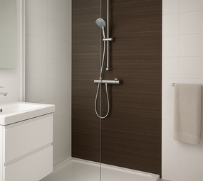 Oppio 120x280x0.5 cm - Houten Wandpaneel ESPRESSO ESSENCE