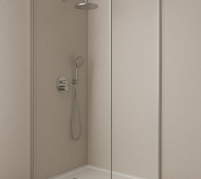 Oppio 120x280x0.5 cm - Metaal Wandpaneel ZILVER CELESTE