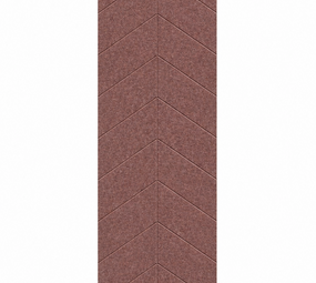 Oppio OPPIO Viltpaneel TERRA - HONGAARSE PUNT- 280x52 cm - Brandvertragend & Geluiddempend