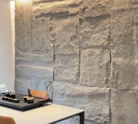 Oppio 3D XL MARFIL Rockstone Wandpaneel 60x120