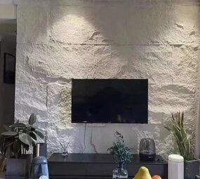 Oppio 3D XL WIT Rockstone Wandpaneel 60x120