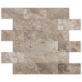Oppio Natuursteen Taupe METRO - Zelfklevend Mozaïek Oppio Natuursteen Taupe METRO - Zelfklevend Mozaïek