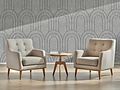 OPPIO Viltpaneel Licht Grijs - BAROK - 60x280 cm - Brandvertragend & Geluiddempend