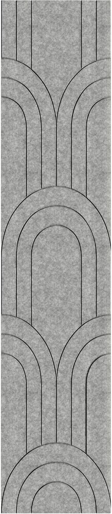Oppio OPPIO Viltpaneel Licht Grijs - BAROK - 60x280 cm - Brandvertragend & Geluiddempend Oppio OPPIO Viltpaneel Licht Grijs - BAROK - 60x280 cm - Brandvertragend & Geluiddempend