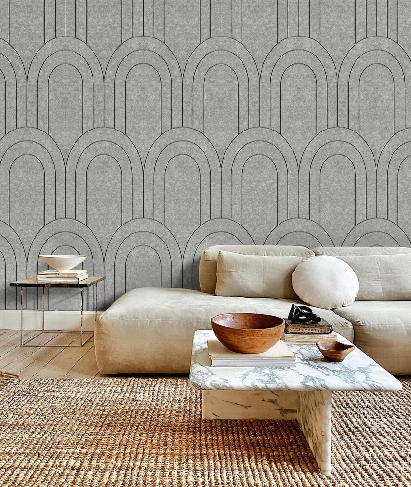 Oppio OPPIO Viltpaneel Licht Grijs - BAROK - 60x280 cm - Brandvertragend & Geluiddempend Oppio OPPIO Viltpaneel Licht Grijs - BAROK - 60x280 cm - Brandvertragend & Geluiddempend
