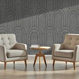 Oppio OPPIO Viltpaneel Grijs - BAROK - 60x280 cm - Brandvertragend & Geluiddempend