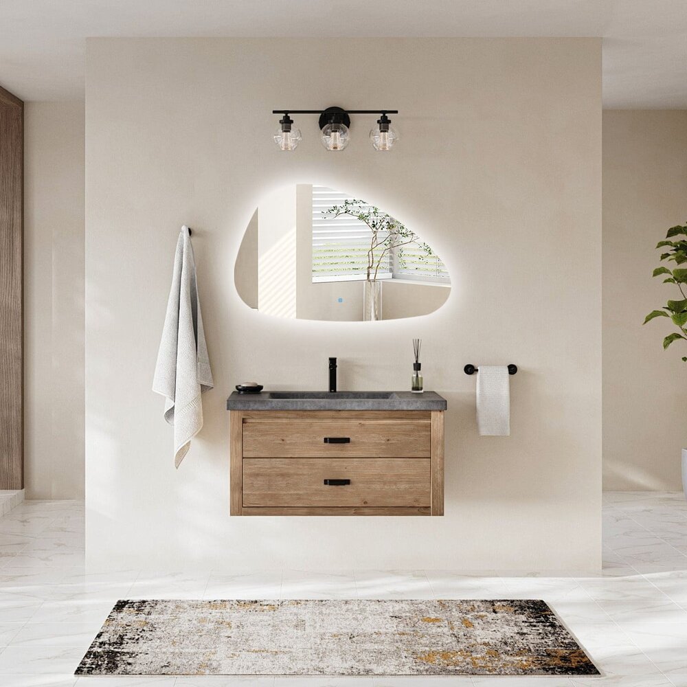 Oppio ARTSY - 100 CM ( Randloos ) Toilet / Badkamerspiegel met verlichting