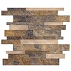 Taupe Natuursteen Wildverband - Zelfklevend Mozaiek 303x298x4mm