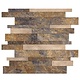 Oppio Taupe Natuursteen Wildverband - Zelfklevend Mozaiek 303x298x4mm