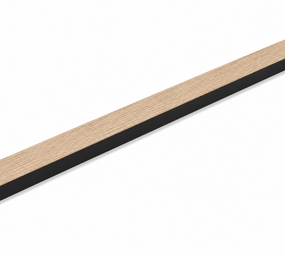 Oppio Eindlat Lattenwand kleur: Walnoot 260x2,7x1.6