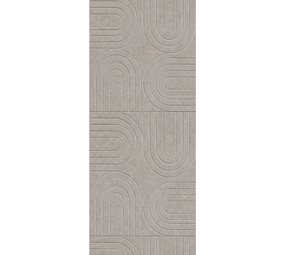OPPIO Viltpaneel BEIGE - BOGEN - 280x52 cm - Brandvertragend & Geluiddempend