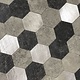 Oppio Grijs-Zwart MIX HEXAGON - Zelfklevend Mozaiek 288x280x4mm Oppio Grijs-Zwart MIX HEXAGON - Zelfklevend Mozaiek 288x280x4mm