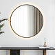 Oppio LUNA - 80 CM ( ZWART ) Badkamerspiegel met verlichting