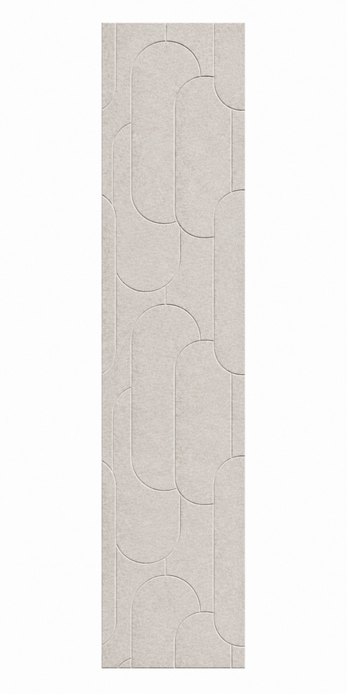 Oppio OPPIO Viltpaneel OFF WHITE - CAPSULE - 280x52 cm - Brandvertragend & Geluiddempend