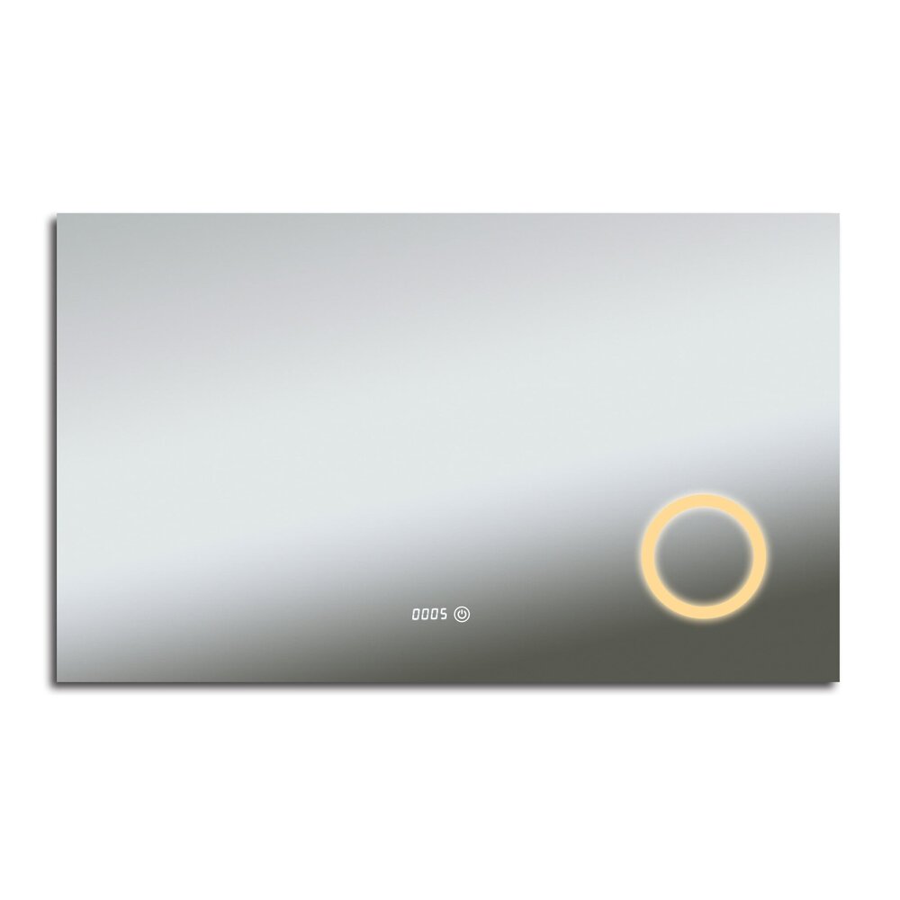 Oppio PRIMAR Vierkant 100×60 (RANDLOOS) Badkamerspiegel met verlichting