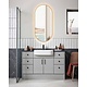 Oppio ELLIPS - 40x75 CM ( GOUD ) Toilet / Badkamerspiegel met verlichting