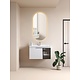 Oppio ELLIPS - 40x75 CM ( Randloos ) Toilet / Badkamerspiegel met verlichting