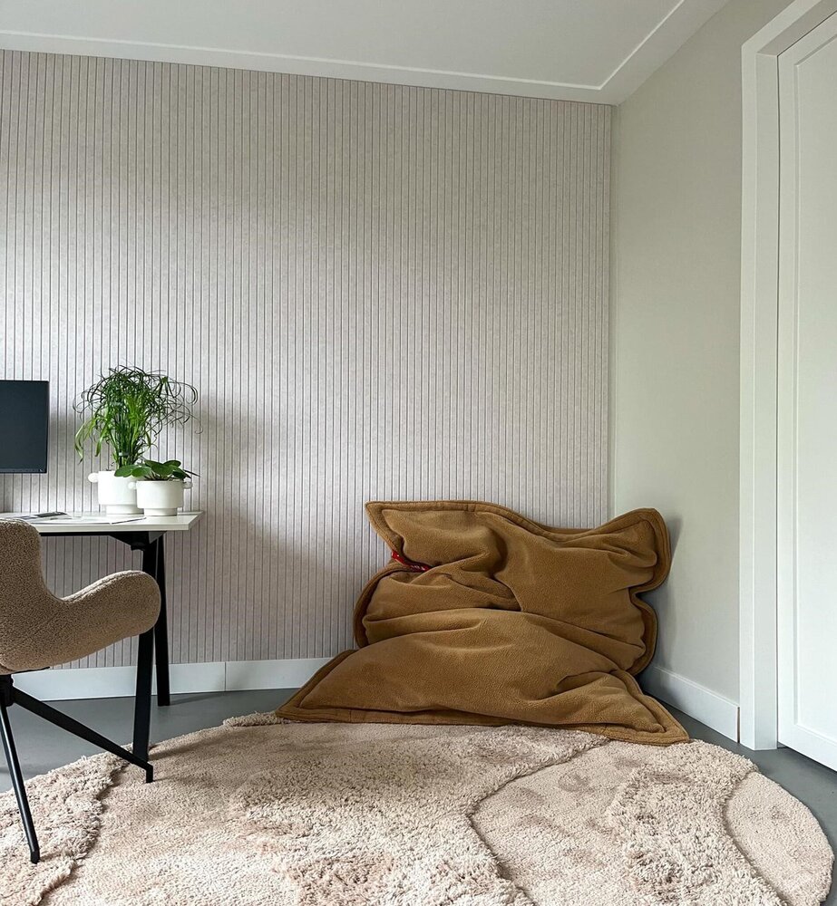 Oppio OPPIO Viltpaneel Beige JAPANDI - 60x280 cm - Brandvertragend & Geluiddempend