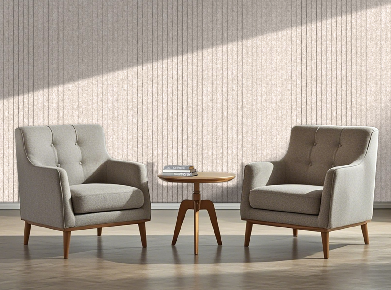 Oppio OPPIO Viltpaneel Beige JAPANDI - 60x280 cm - Brandvertragend & Geluiddempend