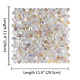Oppio SHELL Tiles - Mother of PEARL HEXAGON wit - Zelfklevend Mozaiek 305x305x3.3mm