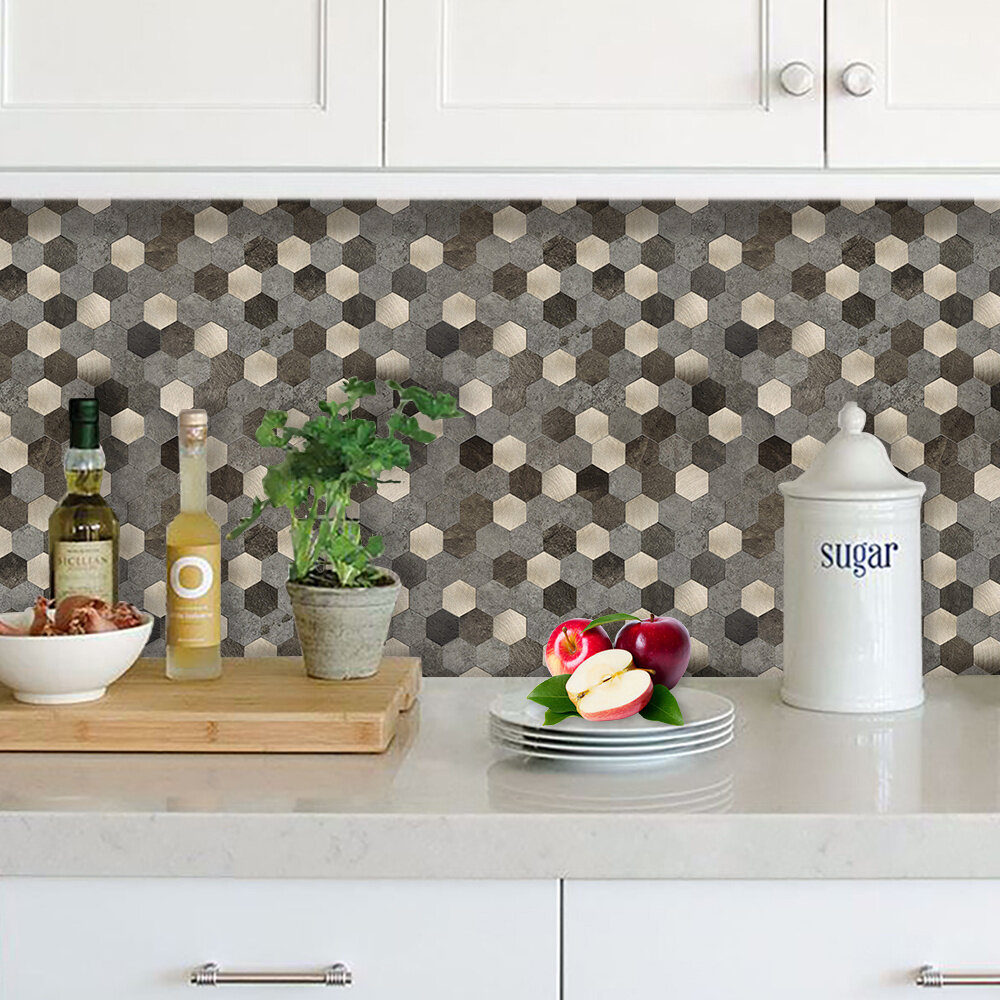 Oppio Bruin-Koper MIX HEXAGON - Zelfklevend Mozaiek 288x280x4mm Oppio Bruin-Koper MIX HEXAGON - Zelfklevend Mozaiek 288x280x4mm
