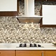 Oppio XL Geborsteld Goud HEXAGON - Zelfklevend Mozaiek 290x288mm