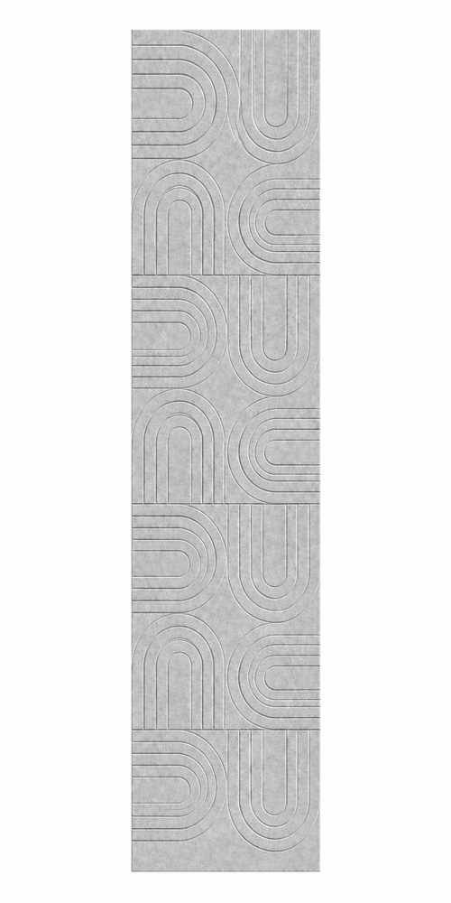 Oppio OPPIO Viltpaneel - SAND GREY - BOGEN - 280x52 cm - Brandvertragend & Geluiddempend Oppio OPPIO Viltpaneel - SAND GREY - BOGEN - 280x52 cm - Brandvertragend & Geluiddempend