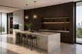 120x280x0.8 cm - Houten Wandpaneel Graphite Grain - MES  & GROEF