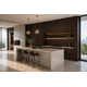 Oppio 120x280x0.8 cm - Houten Wandpaneel Graphite Grain - MES  & GROEF