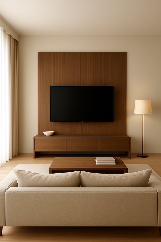 Oppio 120x280x0.8 cm - Houten Wandpaneel SMOKED AMBER - MES  & GROEF