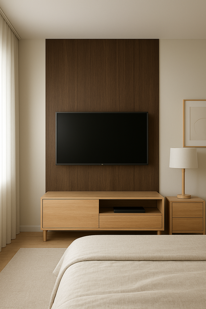 120x280x0.8 cm - Houten Wandpaneel ESPRESSO ESSENCE - MES  & GROEF