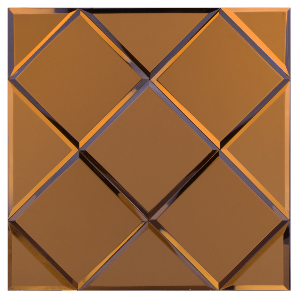 Oppio COPPER Glass Mat - Zelfklevend Mozaiek 300x300x4mm