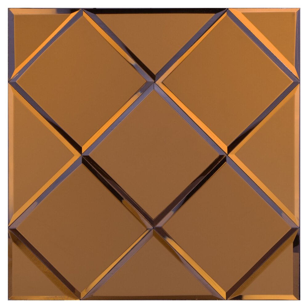 Oppio COPPER Glass Mat - Zelfklevend Mozaiek 300x300x4mm