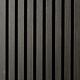 Oppio €25 PER PANEEL - 60x260 cm ZWART Eiken akoestische wand panel