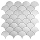 Oppio XL Zilver Schelpjes - Zelfklevend Mozaiek 266x266x4mm