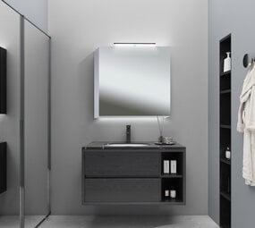 VANITY Spiegelkast 60x60 ( RANDLOOS ) Badkamerspiegel met verlichting