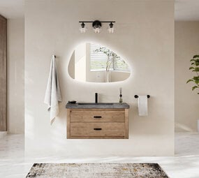 Oppio ARTSY - 80 CM ( Randloos ) Toilet / Badkamerspiegel met verlichting
