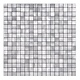 Oppio Geborsteld MINI blokjes Zilver - Zelfklevend Mozaiek 265x265x4mm